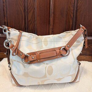 Vintage Coach Carly Optic Signature Shoulder Bag